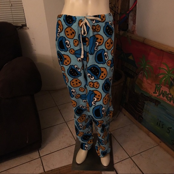 Sesame Street Other - Sesame Street Cookie Monster Pajama Pants Medium